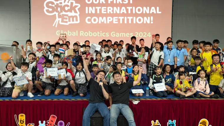 Students competing at the Global Robotics Games